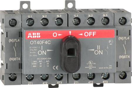 OMSKIFTER 1-0-2 40A 4POL