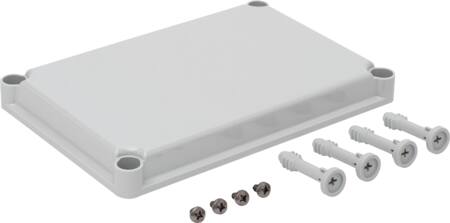 Fibox Grå Låg - 280x190x30 - 4 skruehuller