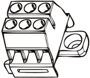 RÆKKEKLEMME 1640SP-03 6 MM2