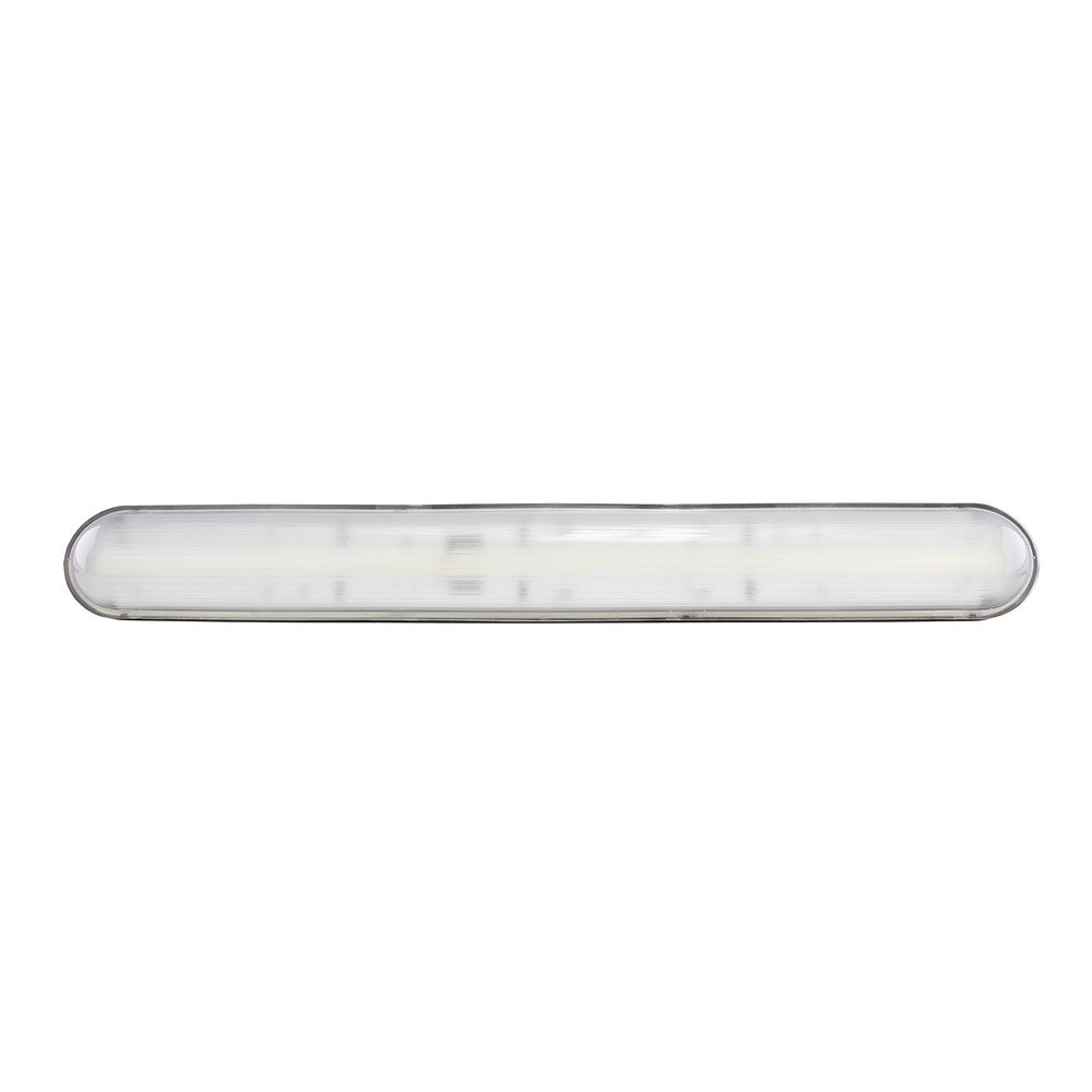Sort LIMEA Kæmpe Hermetisk LED-armatur 600mm 20W 230V IP65 IK09 600x72x70mm med 5 års producentgaranti