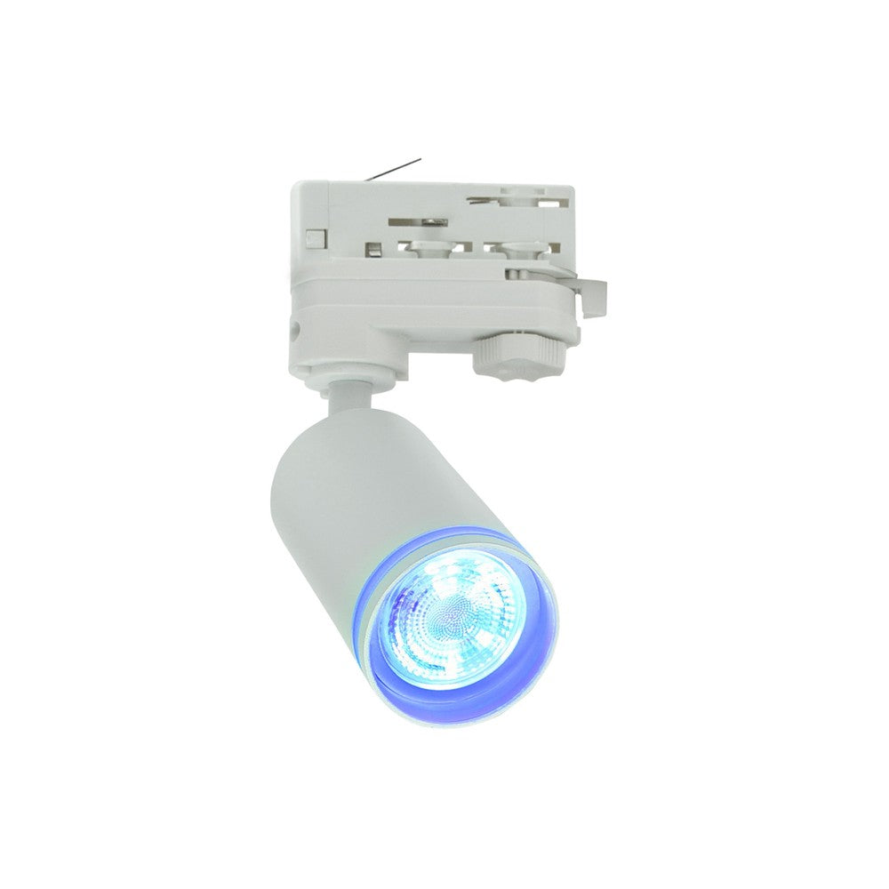 MADARA MINI RING II GU10 pendellampe til 3-faset skinne - HVID, IP20, 55x100x185mm