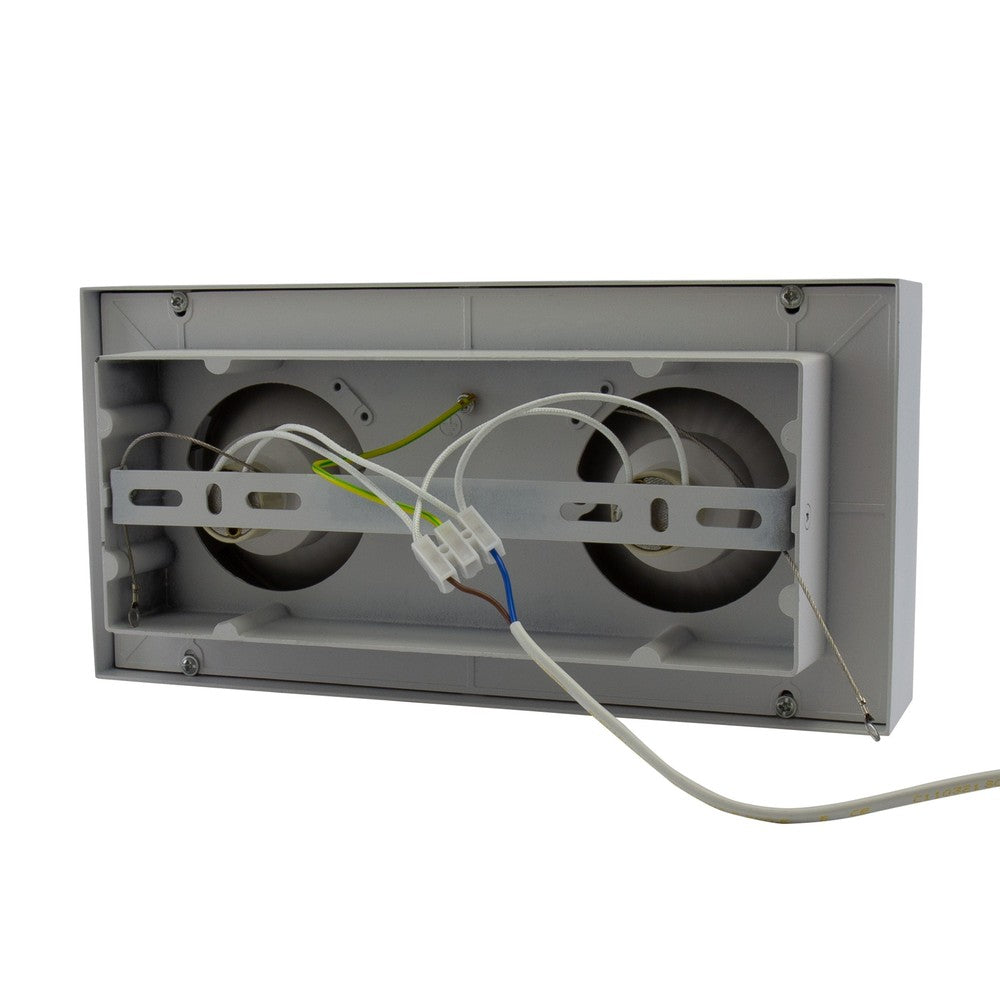 MIRORA 2x AR111 OVERFLADE GU10 250V IP20 HVID rektangel lysarmatur - 230V indgang