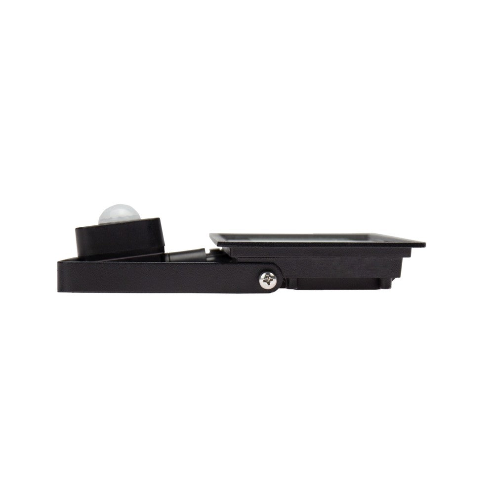 NOCTIS LUX 3 PROJEKTØR 30W 230V IP44 150x190x53mm SORT med PIR-sensor - Kraftfuld sort udendørs projektør med PIR-sensor