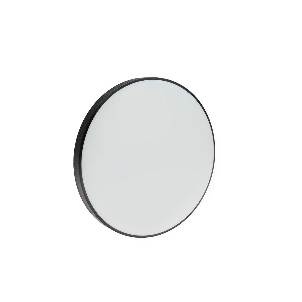 Spectrum 18W LED Loftslampe - Ø25cm, Højde: 5,2cm, Hvid Kant, Sort Ring - 2000lm, RA80, IP54