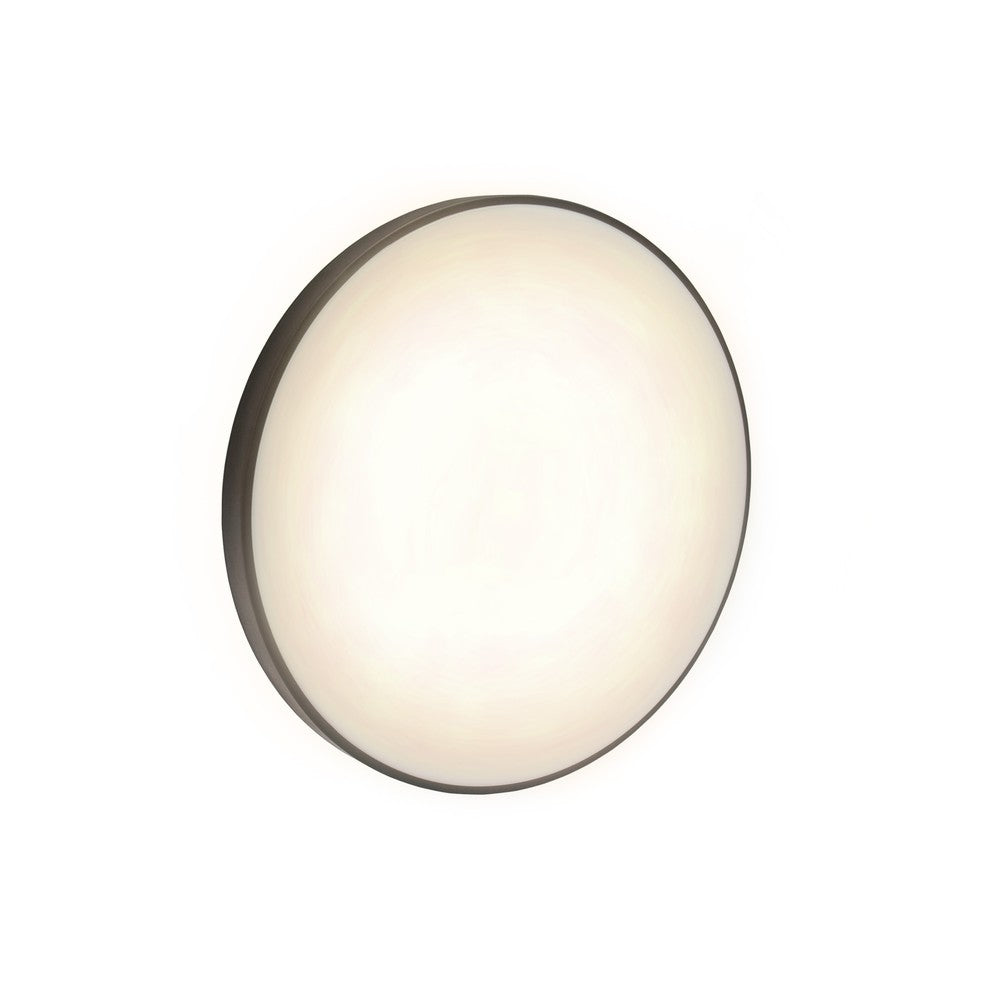 Spectrum 18W LED Loftslampe - Ø25cm, Højde: 5,2cm, Hvid Kant, Sort Ring - 2000lm, RA80, IP54
