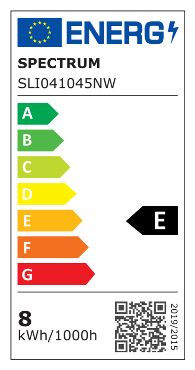 Spectrum 8W LED væglampe - Rund, hvid, IP54, inkl. lyskilde - 230V, 850lm, RA80