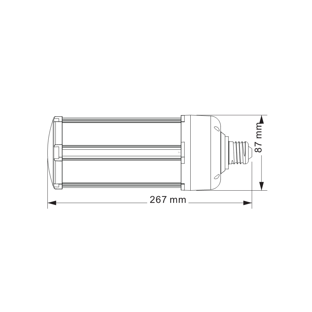 LEDlife TEGA50 LED pære - 50W, klart glas, varm hvid, E27/E40 fatning