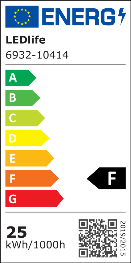 LEDLife VEGA25 LED-pære - 25W, matteret glas, varm hvid, E27/E40 fatning, 2400lm