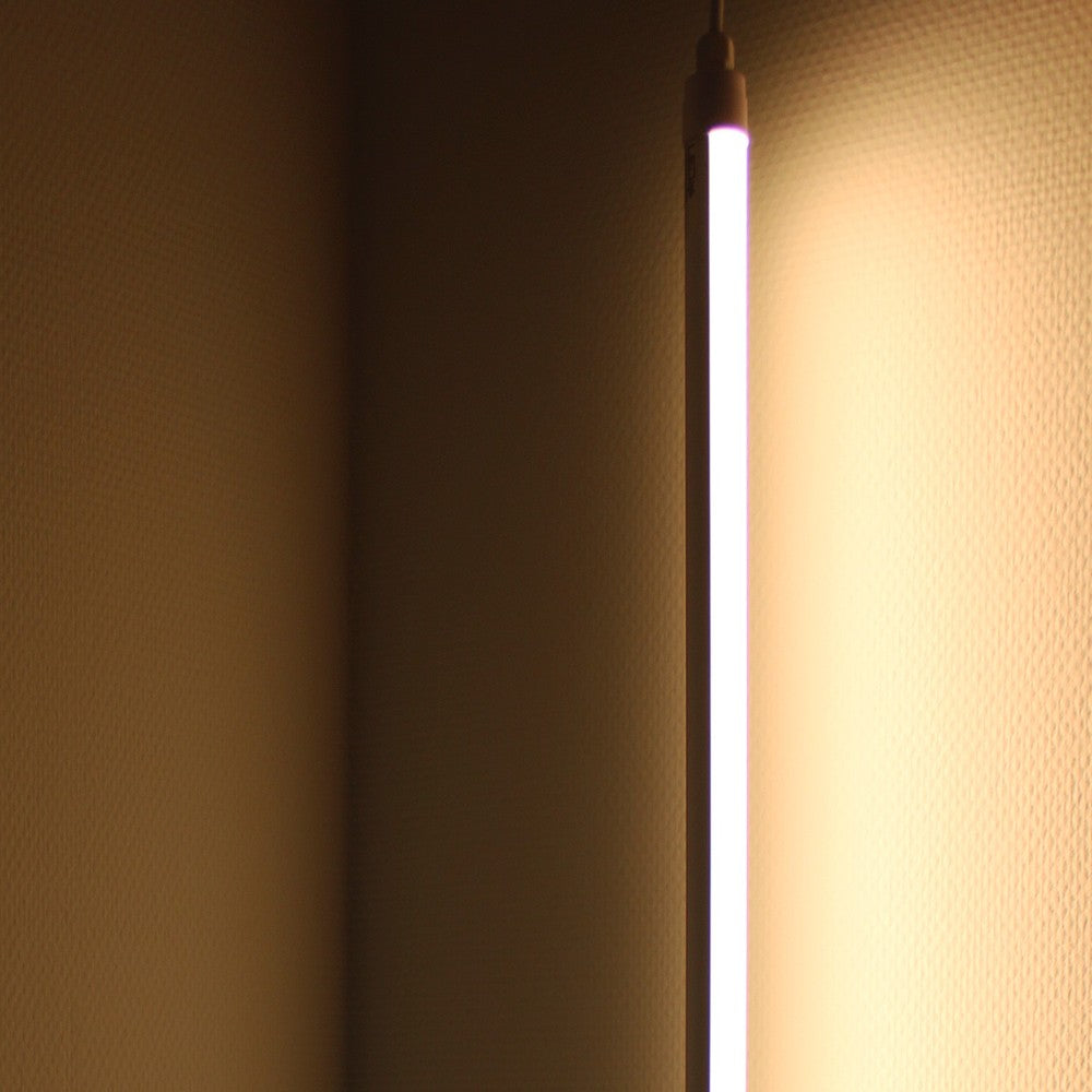 10W LED armatur - 60 cm, IP65, Ø25cm, gennemfortrådet, 230V