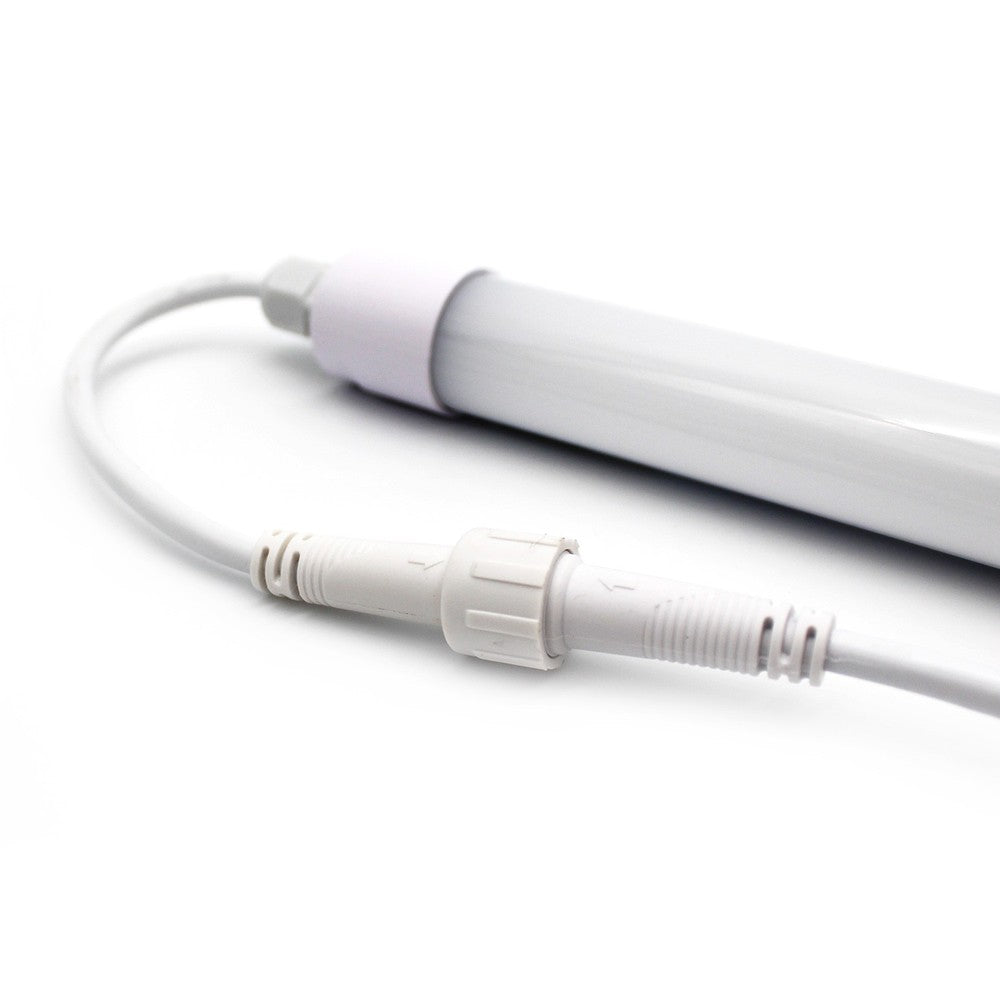 10W LED armatur - 60 cm, IP65, Ø25cm, gennemfortrådet, 230V