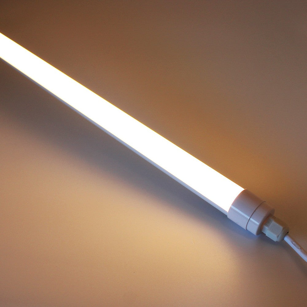 10W LED armatur - 60 cm, IP65, Ø25cm, gennemfortrådet, 230V