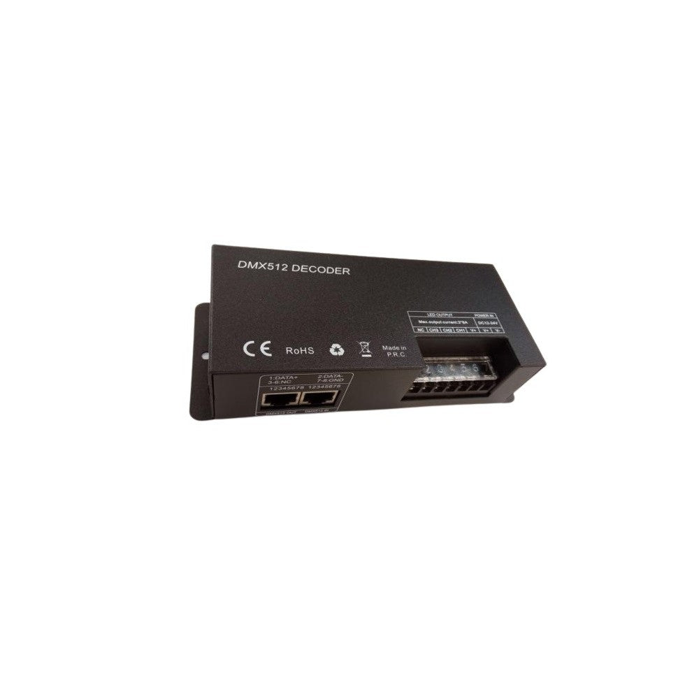 DMX 512 RGB Controller - 12V/24V (288W/576W) Input: 12V-24V