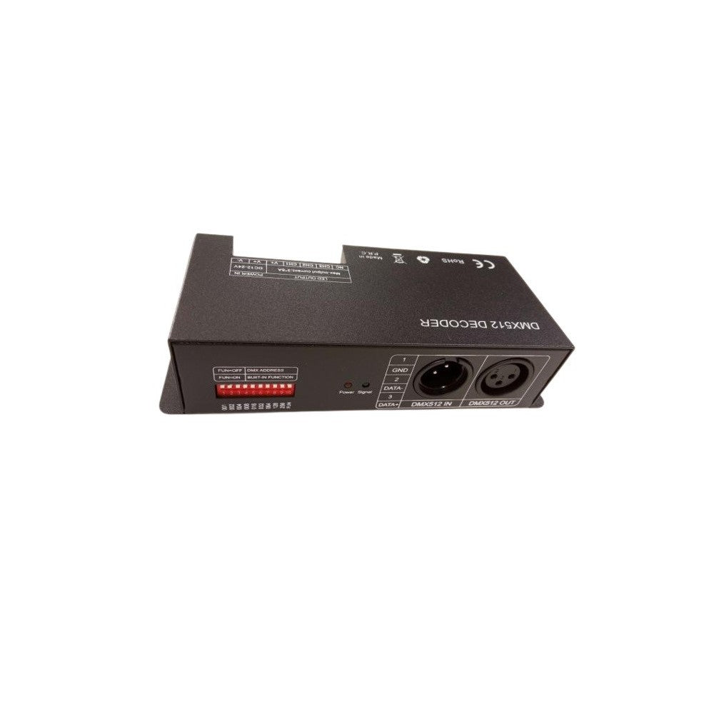 DMX 512 RGB Controller - 12V/24V (288W/576W) Input: 12V-24V