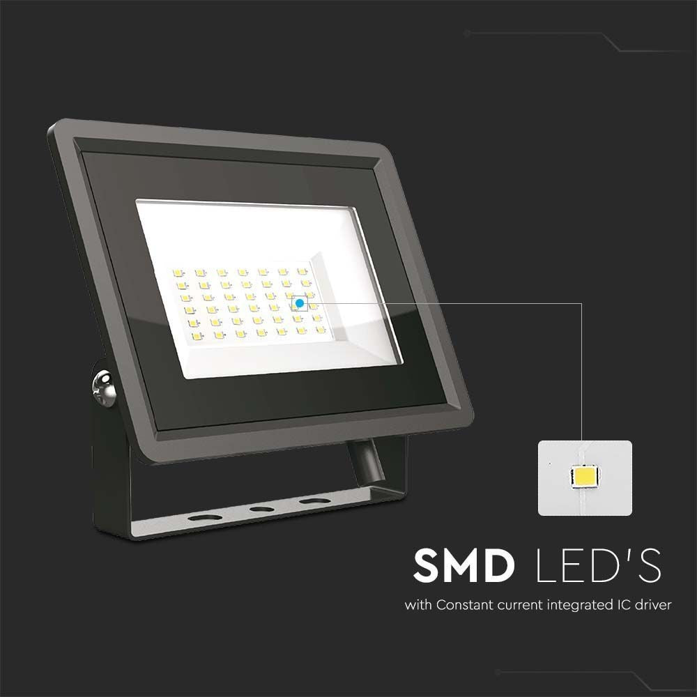 V-Tac 30W LED Projektør - Arbejdslampe, Udendørs, 230V, 2510lm, RA70, IP65