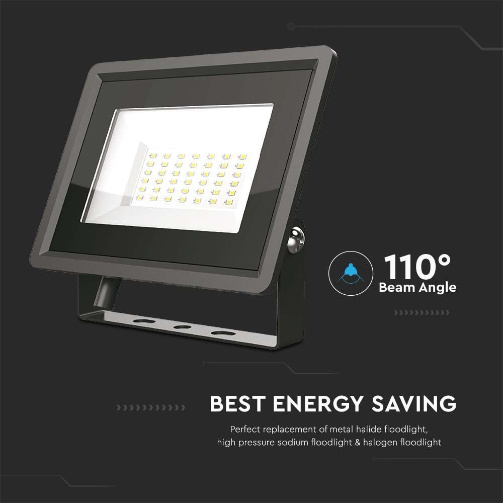 V-Tac 30W LED Projektør - Arbejdslampe, Udendørs, 230V, 2510lm, RA70, IP65