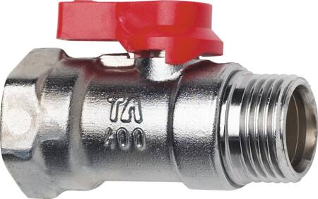 TA 400 1/2" KUGLEHANE RØD MUFFE/NIPPEL