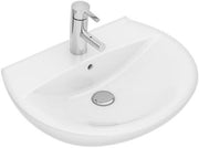 Ifö Spira håndvask 57 cm, buet forkant, u/hh u/overløb