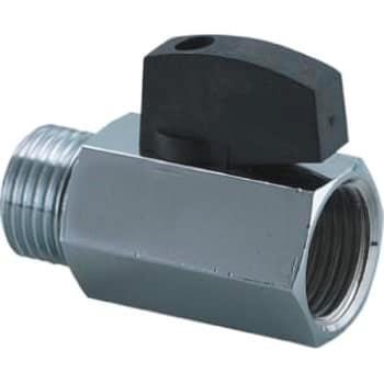 1/2" Securex kuglehane m/kontra ligeløbende muffe/nippel