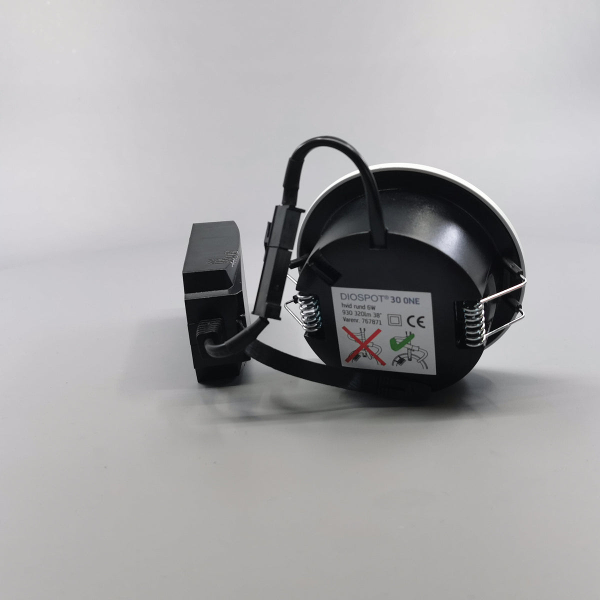 Diospot 30 One 6W 3000K 38° dæmpbar 32mm - hvid (360° frame 15)
