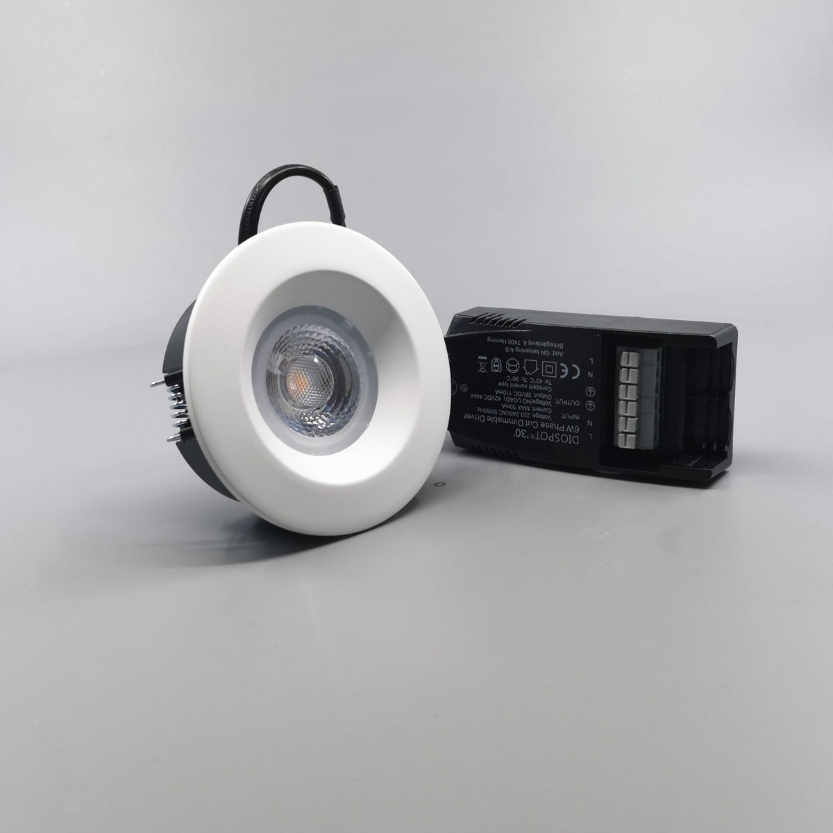 Diospot 30 One 6W 3000K 38° dæmpbar 32mm - hvid (360° frame 23)