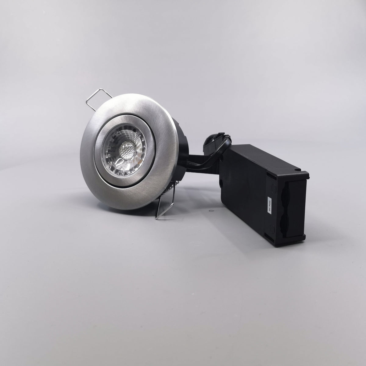 LED spot m. 6W 35° - rund børstet 33mm Type: 3502 (360° frame 4)