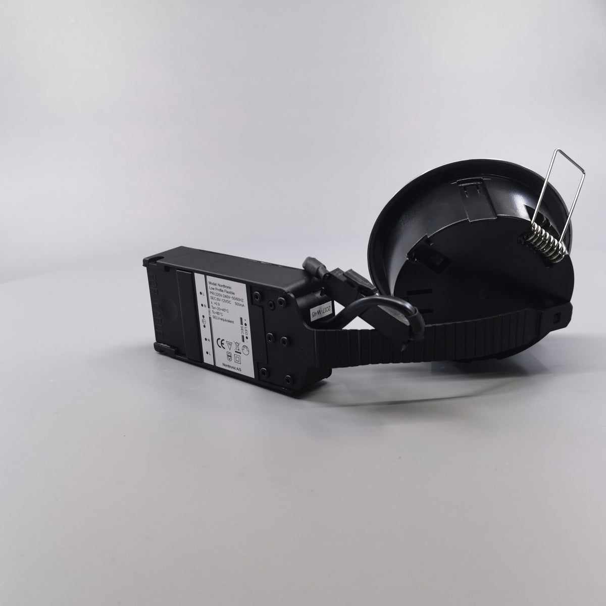 LED spot m. 6W 35° - rund børstet 33mm Type: 3502 (360° frame 14)