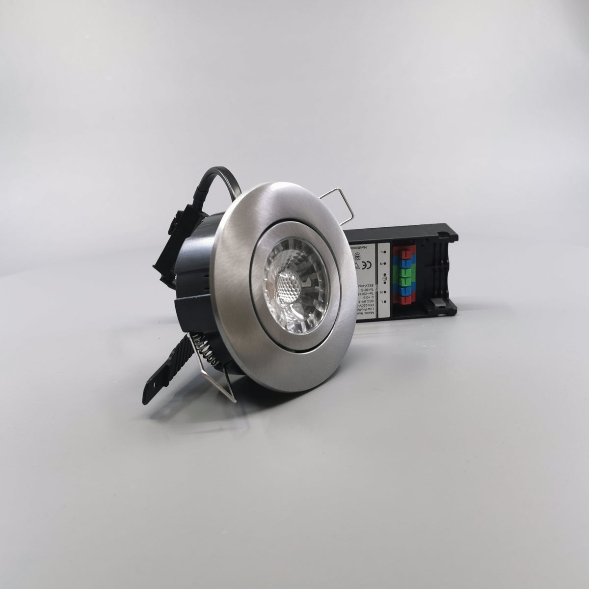 LED spot 6W 35° børstet 3000K 33mm. - Type: 3512 (360° frame 21)
