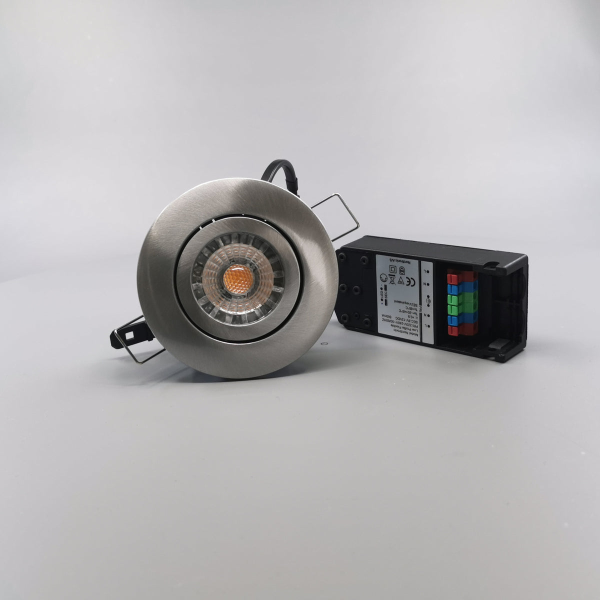 LED spot 6W 35° børstet 3000K 33mm. - Type: 3512 (360° frame 24)