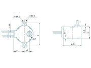 DC stepper motor - 12Vdc / 32mA 5,62° (1/64) (ST28)