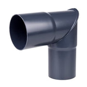 Plastmo knærør, Ø75mm, 90° Grafit