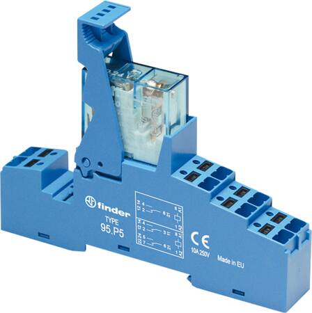 KOMPLET RELÆ 8A 2C/O 24VDC M.LED PUSHIN