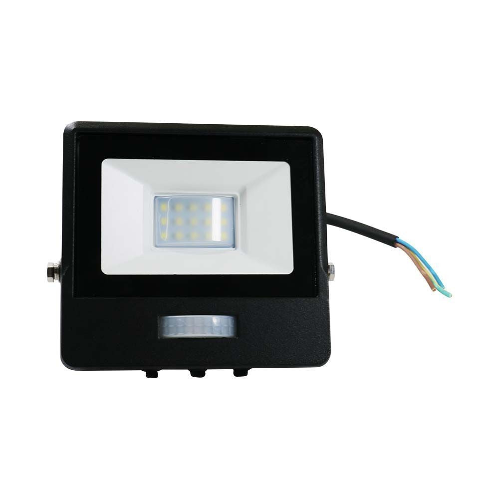 V-Tac 10W LED projektør med sensor - Samsung LED chip, 5 års producentgaranti, IP65