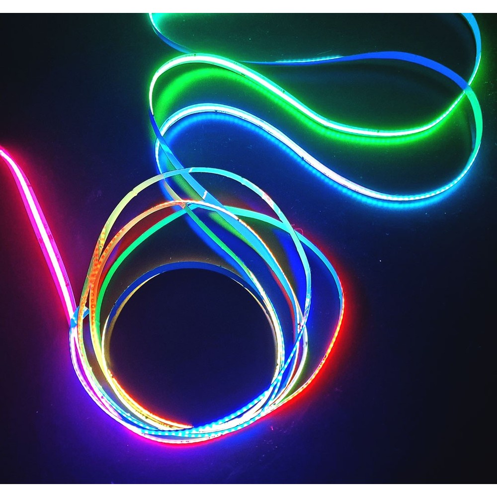16W/m RGBIC COB-LED strip - 5m, IP20, 630 LED pr. meter, 24V