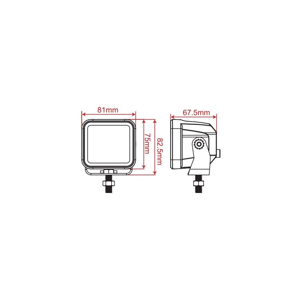 LEDlife 40W LED arbejdslampe - Bil, lastbil, traktor, trailer, 8° fokuseret lys, IP67 vandtæt, 10-30V