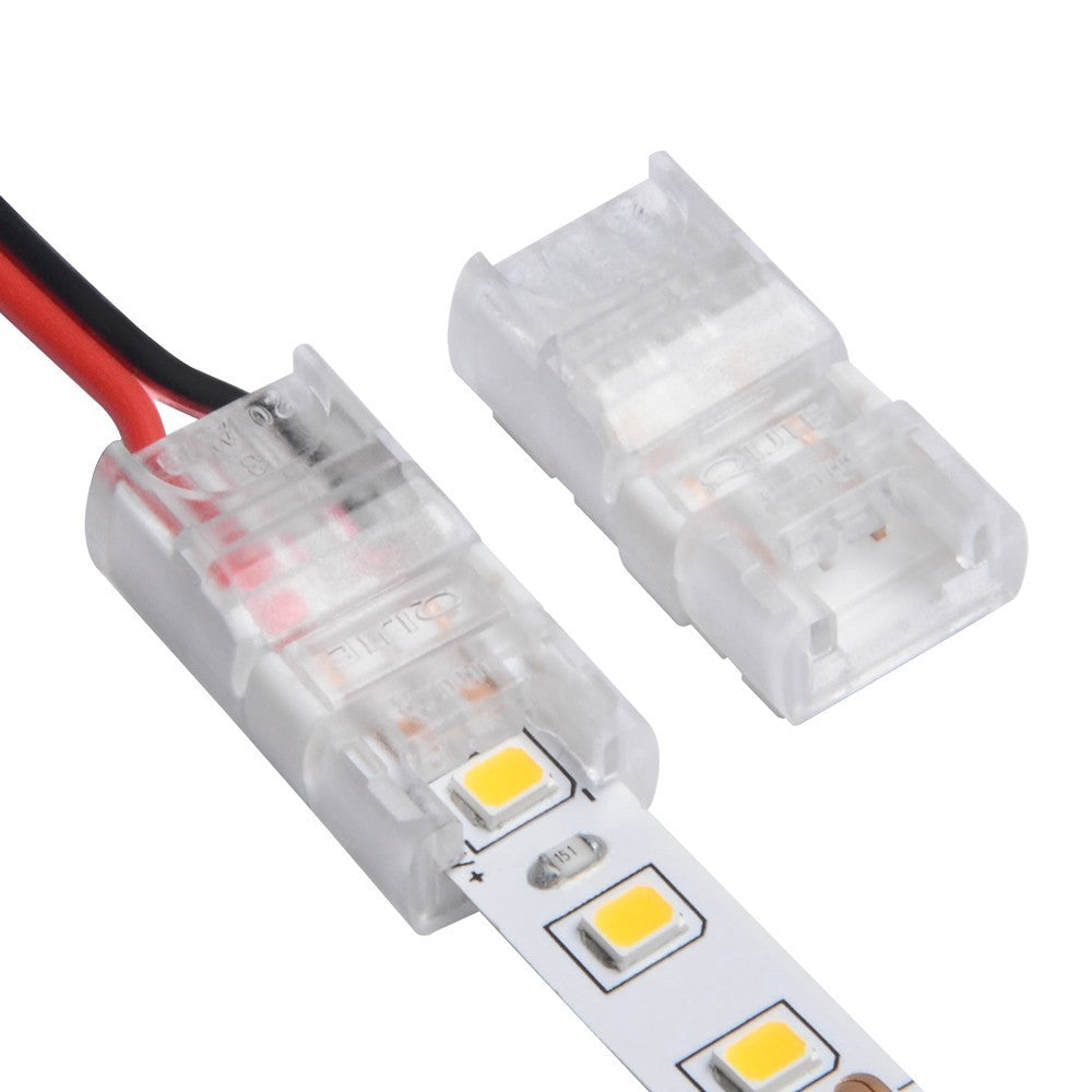 Slim LED stribe til løse ledninger - 8mm, enkeltfarvet, IP20, 5V-24V