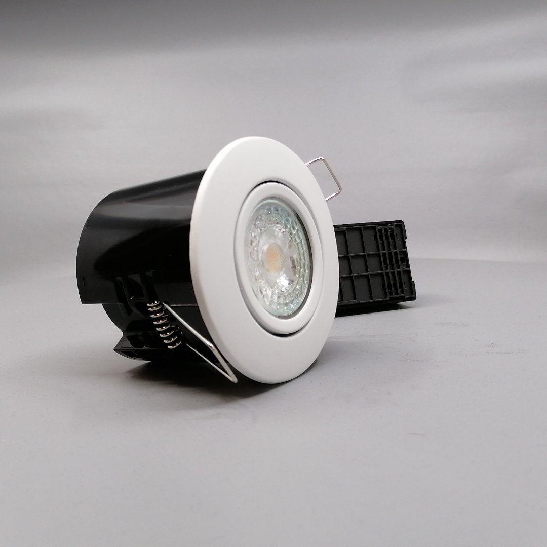 Pro Indbygningsspot m 5,5W DimTone LED pære - Mat hvid (360° frame 21)