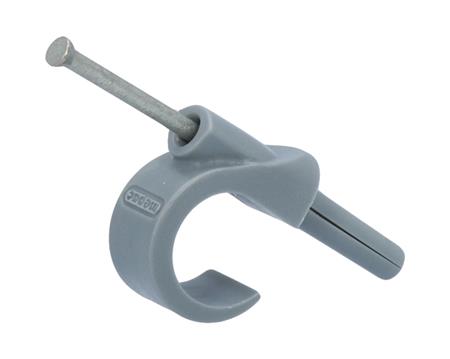 PLUGCLIP 16-19MM GRÅ MED SØM