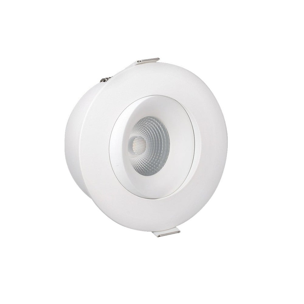 LEDlife 7W Low Profile Indbygningsspot - Ø8,3 cm Hul, Ø10 cm Mål, RA95, CCT, Dæmpbar 230V