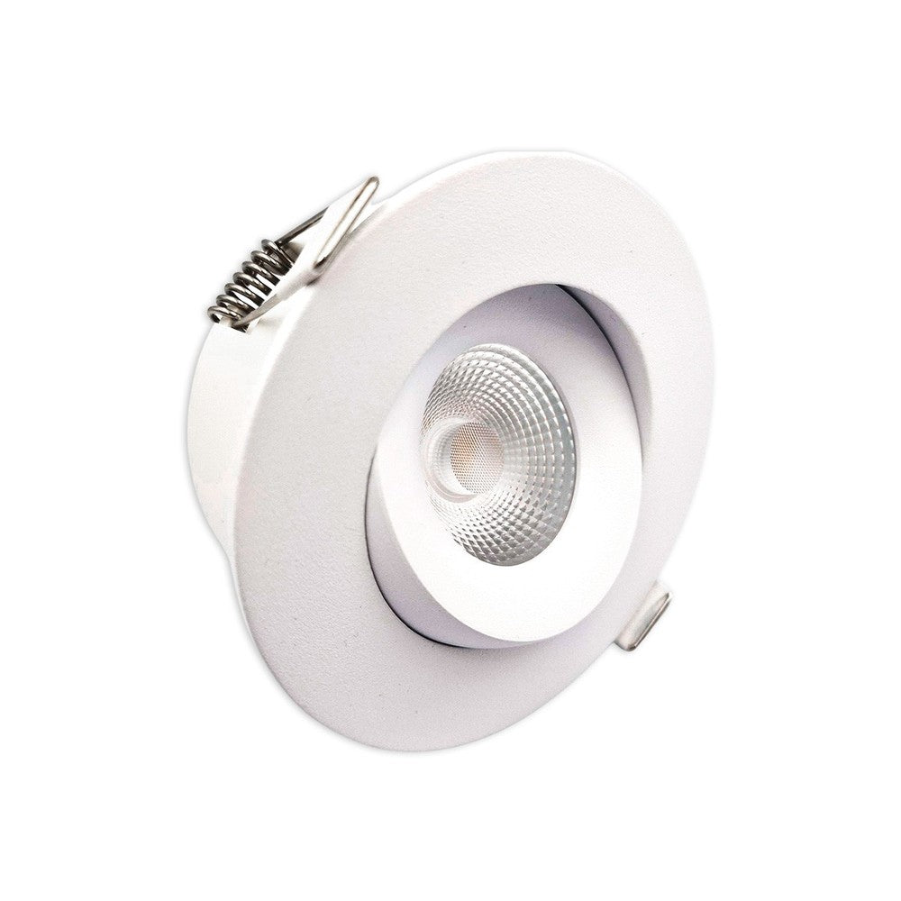 LEDlife 7W Low Profile Indbygningsspot - Ø8,3 cm Hul, Ø10 cm Mål, RA95, CCT, Dæmpbar 230V