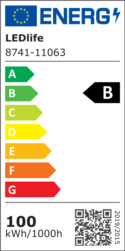 LEDlife 100W LED højbay med 160lm/w, IP65, 0-10V dæmpbar inkl. kædeophæng - 5 års garanti