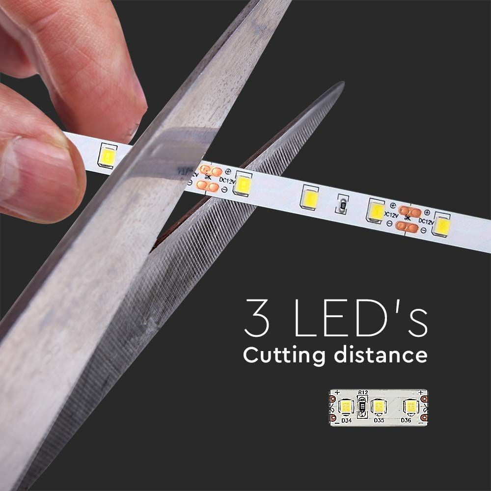 V-Tac 8W/m LED strimmel - 5m, 60 LED pr. meter