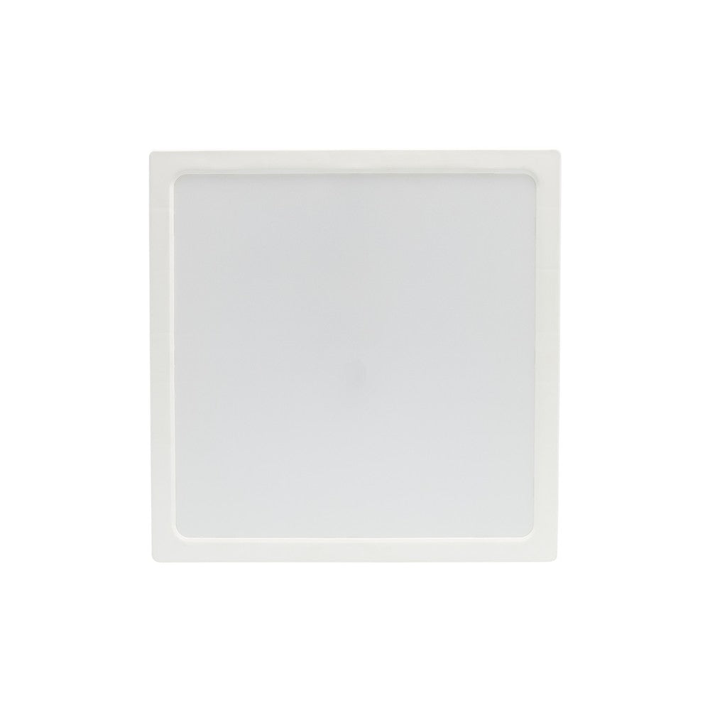 Spectrum 24W LED loftslampe - 29 x 29cm, H:3,8cm, hvid kant, inkl. lyskilde