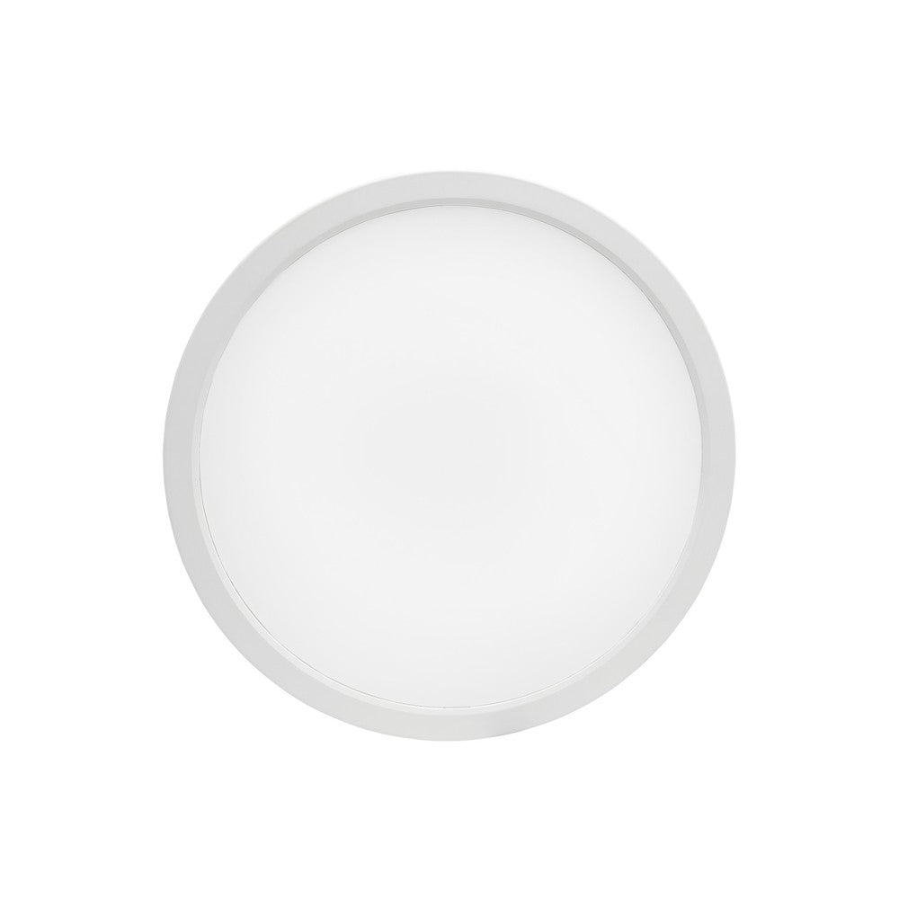 Spectrum 24W LED loftslampe - Ø29cm, H. 3,8cm, hvid kant, inkl. lyskilde (2650lm, RA80, 230V)