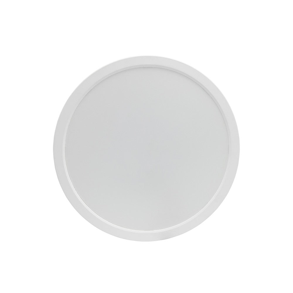 Spectrum 24W LED loftslampe - Ø29cm, H. 3,8cm, hvid kant, inkl. lyskilde (2650lm, RA80, 230V)