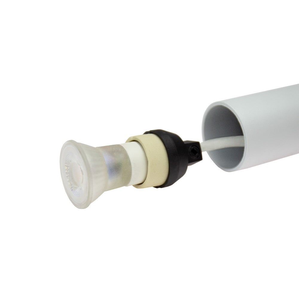 Spectrum Pendellampe - Hvid, Ø4 cm, GU10, 230V, 5 års producentgaranti
