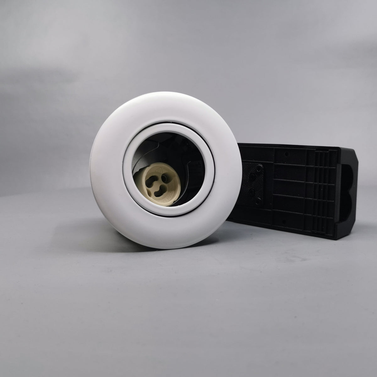 Pro indbygningsspots m/GU10 fatning - rund mat hvid (360° frame 24)