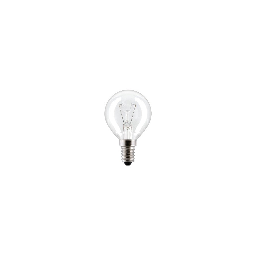 40W SOLEO E14 glødetråd pære, 260lm, dæmpbar, P45 - 420lm, energibesparende lyskilde til din lampe