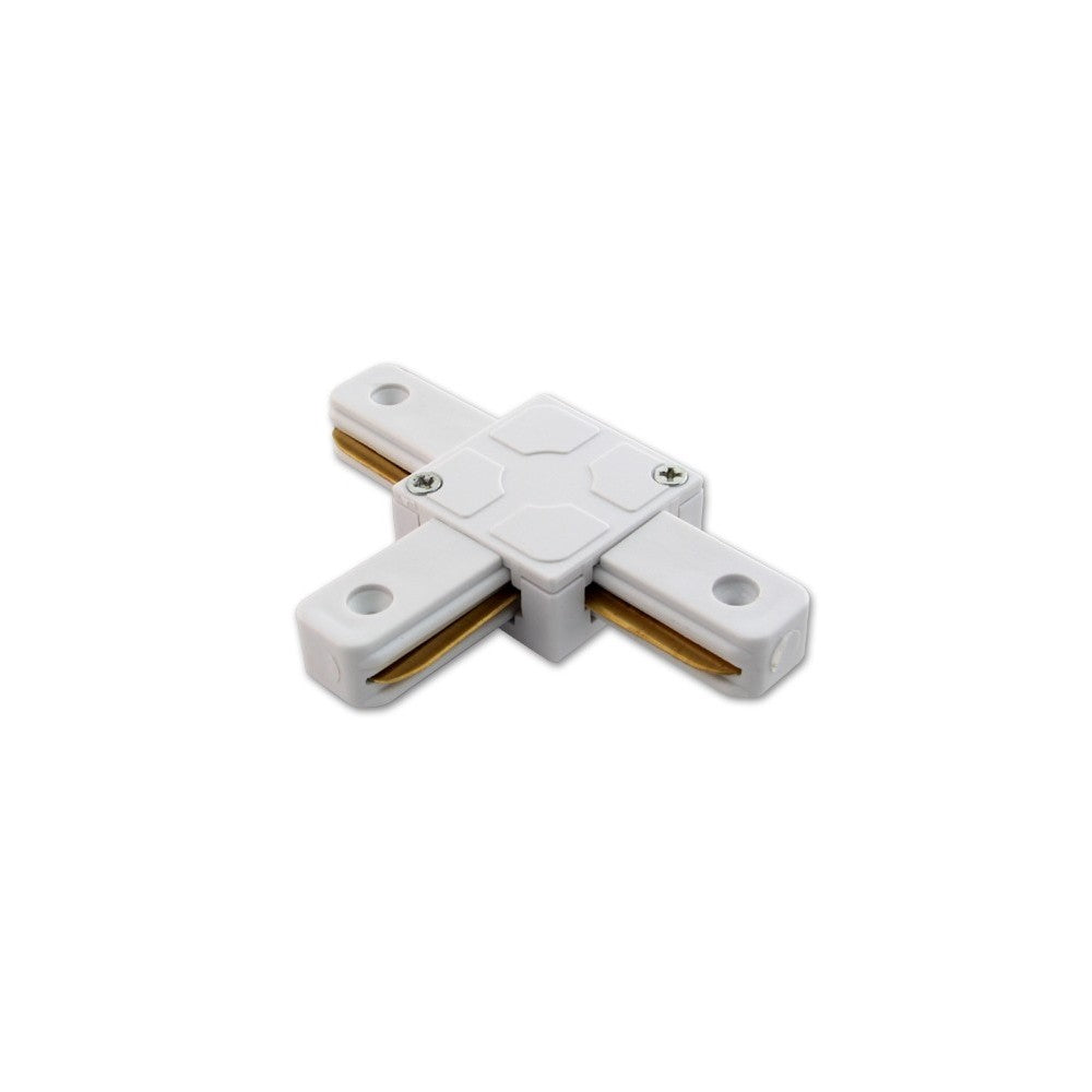 T-Connector i Hvid til 1 Faset Track System med 230V Input