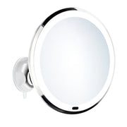 SMEDBO SMINKESPEJL MED SUGEKOPP. KROMET. LED LYS. X7