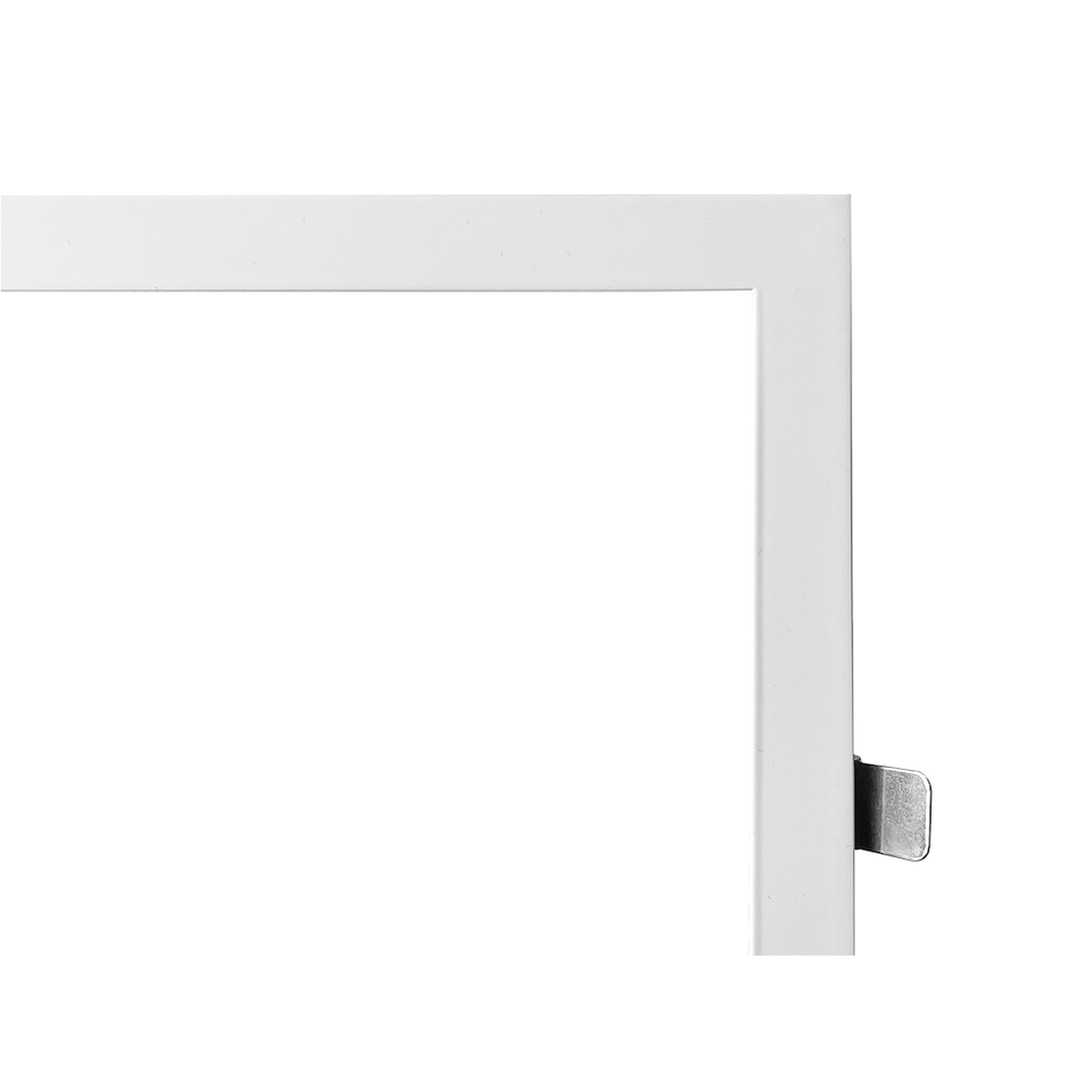 Indbygningsramme til 60x60 LED panel til Troldtekt, hvid kant